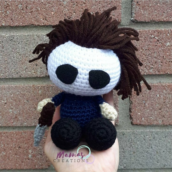Tiny Michael Myers Amigurumi Crochet Doll Halloween Horror Movie