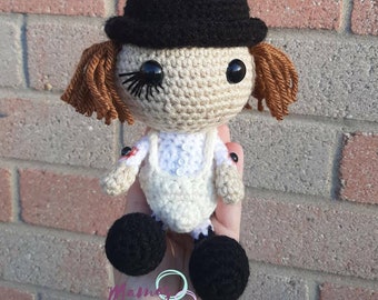 Tiny Alex DeLarge Amigurumi Crochet Doll A Clockwork Orange Horror Movie