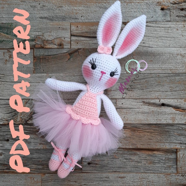 Ballerina Friends Amigurumi PDF Pattern Bunny Cat Bear