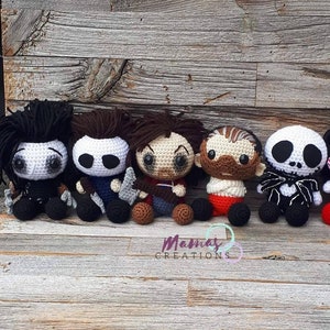 Tiny Slashers II.2 Amigurumi PDF Modello per bambola all&#39;uncinetto Personaggi di film horror