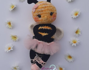 Ballerina Bee Amigurumi PDF Pattern Crochet Doll Dance Ballet