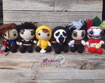 Tiny Slashers IV PDF Crochet Amigurumi Pattern Horror Movie Dolls