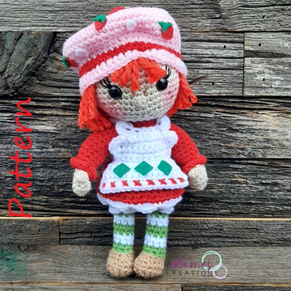 Strawberry Shortcake Amigurumi Crochet Pattern Retro 80s Etsy España