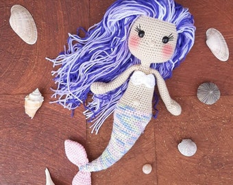 Mama Mermaid Amigurumi Crochet PDF Pattern