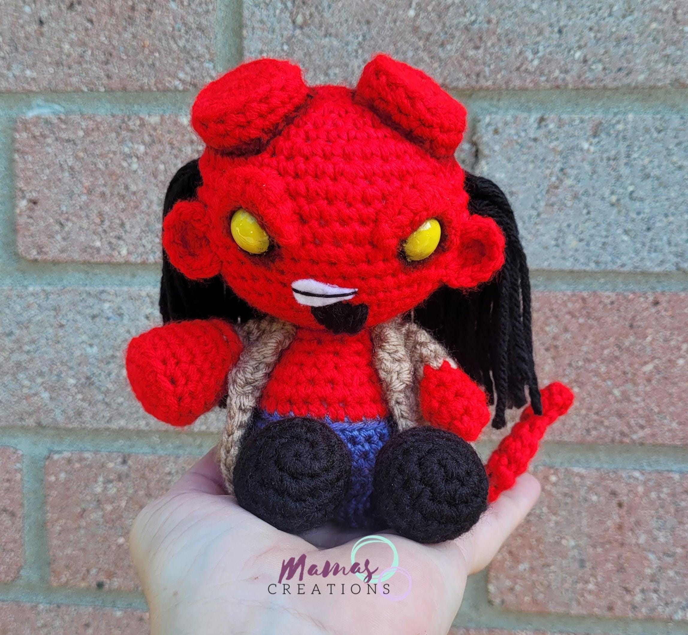 Tiny Slasher Hellboy PDF Crochet Amigurumi Pattern Horror Movie ...