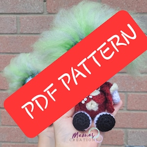 Tiny Slasher Beetlejuice PDF Crochet Pattern Amigurumi MamasCreationsCrochet