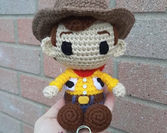 Tiny Cowboy Amigurumi Crochet Doll Woody Toy Story