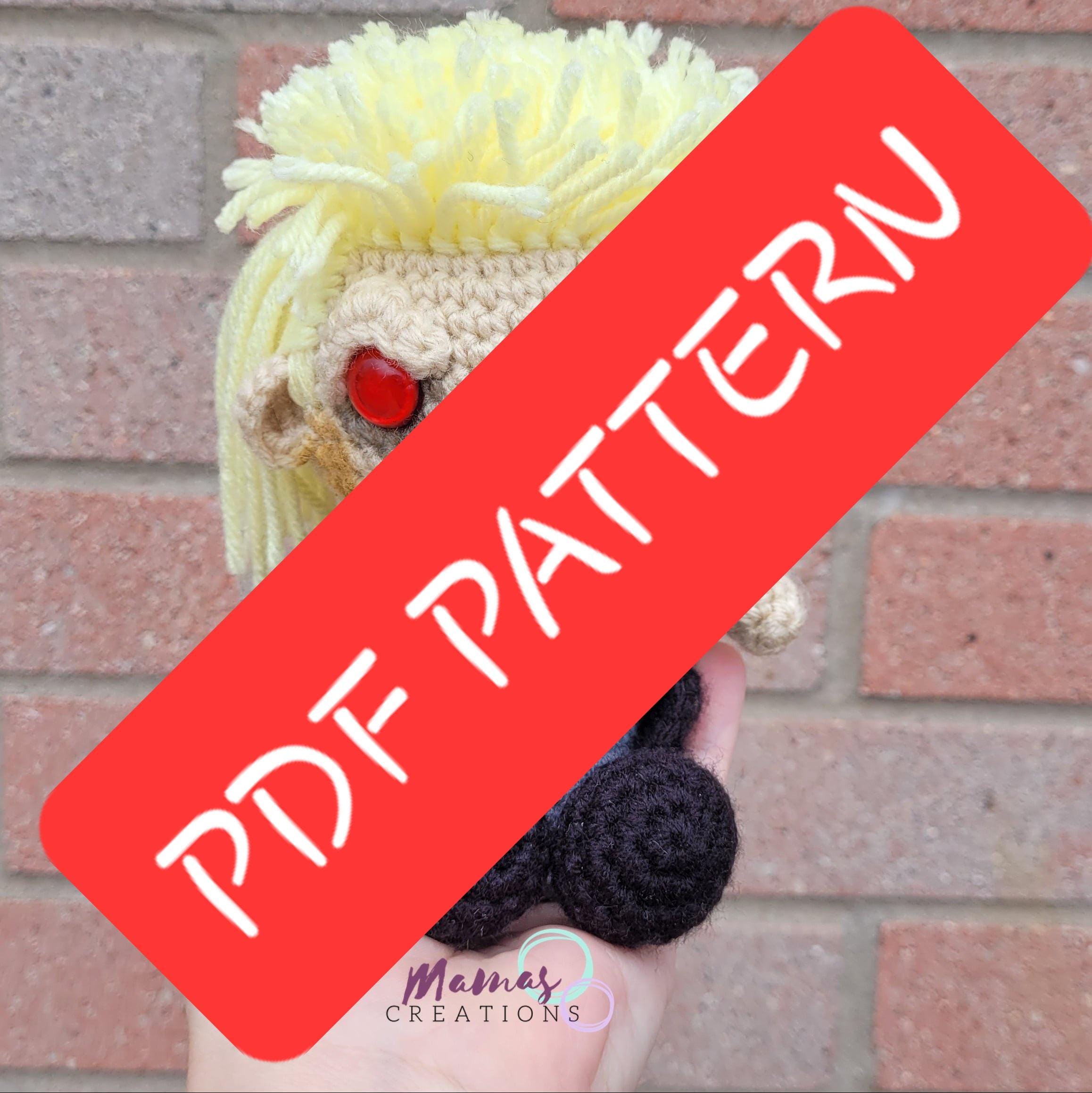 Tiny Slasher David The Lost Boys PDF Crochet Amigurumi Pattern Vampire Horror Movie MamasCreationsCrochet