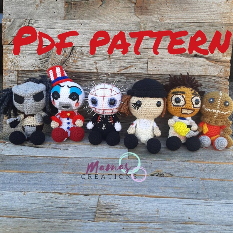 Tiny Slashers III Amigurumi PDF Crochet Pattern Horror Movie Etsy UK