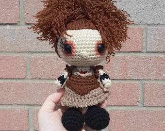 Tiny Mrs Lovett Amigurumi Crochet Doll Sweeney Todd Tim Burton Horror Movie