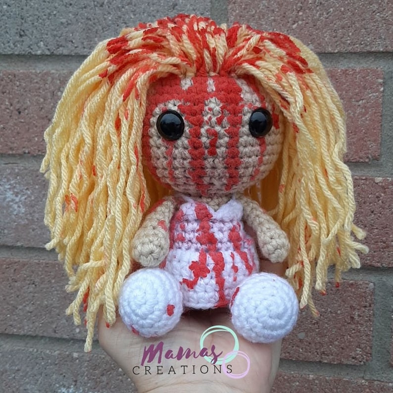 Tiny Slashers...The Ladies PDF Crochet Amigurumi Pattern Horror Movie Characters image 5