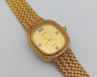 Montre femme vintage Elgin Quartz