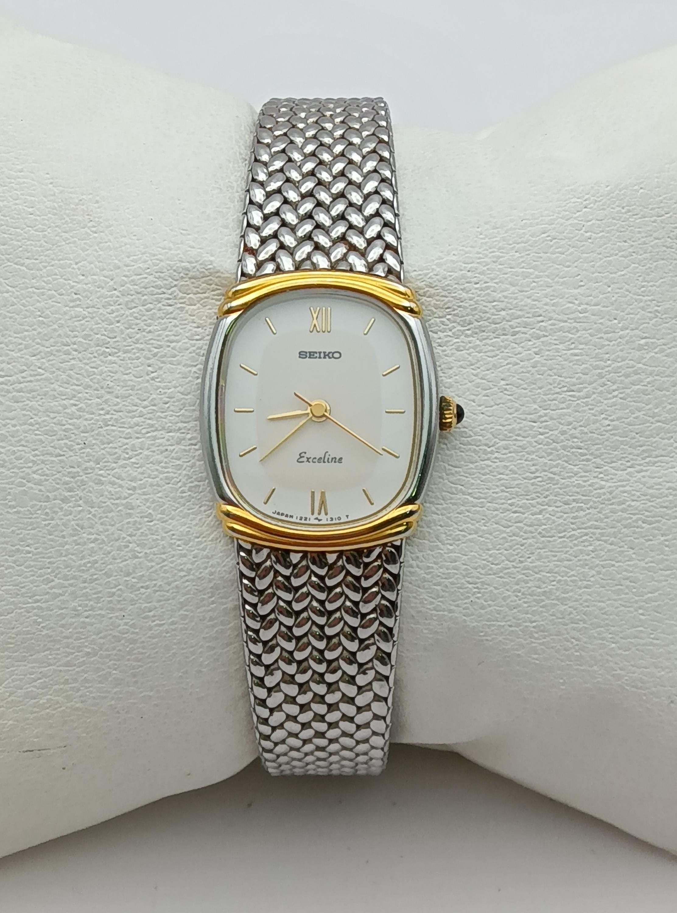 SEIKO Exceline クォーツ時計 稼働 美品 SEIKO EXCELINE レディース腕時計 クォーツ 高級時計