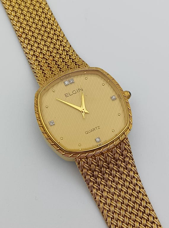 【24SS】Traditional Weatherwear ELGIN 美品 Vintage Elgin Quartz Unisex Watch - Etsy