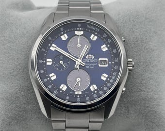 Orient chronograph solar men's watch TY01-C1-B