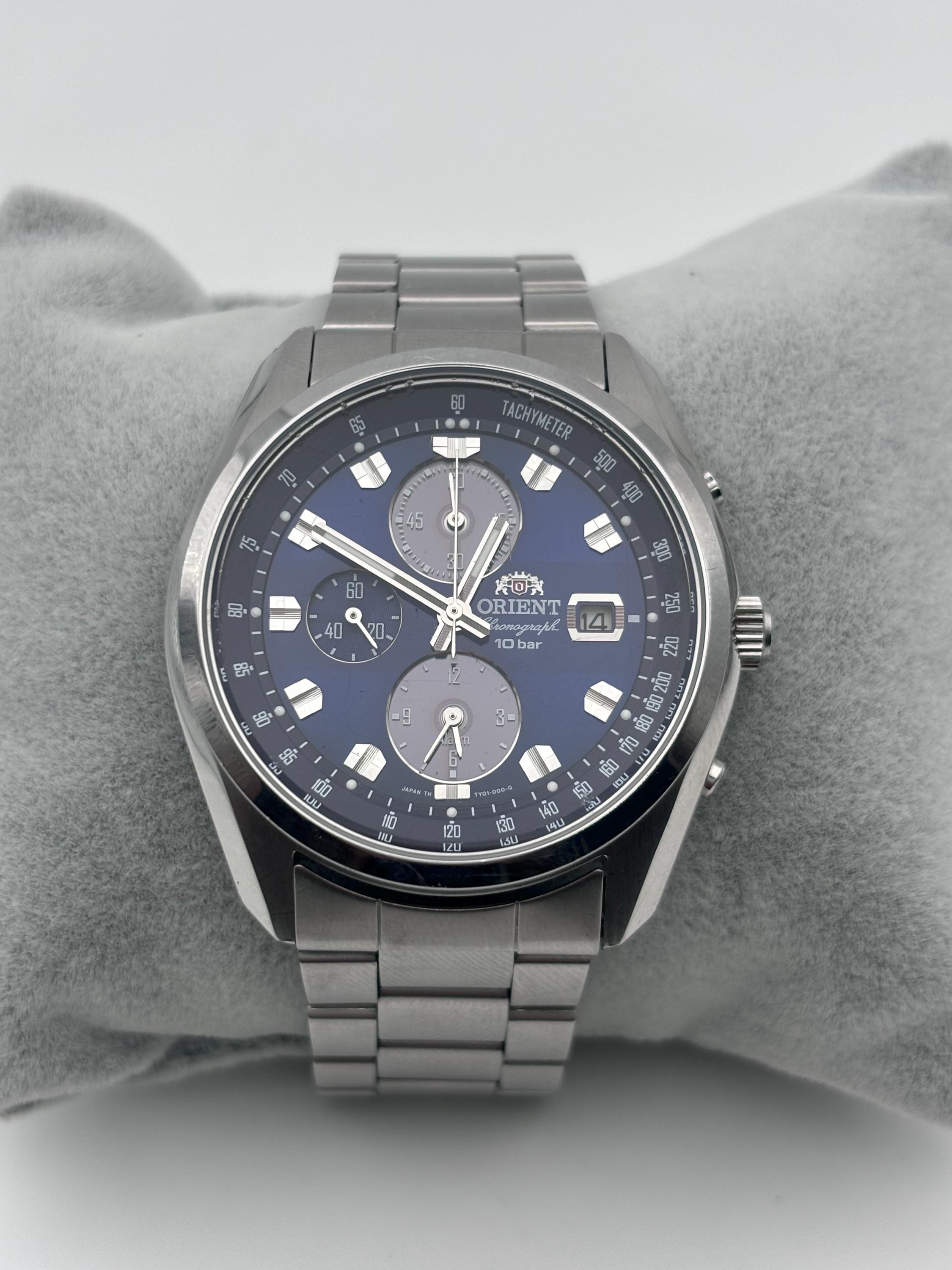 ORIENT TY-01-C1-B ソーラー クロノグラフ 腕時計 不動 Orient Chronograph Solar Men's Watch TY01-C1-B - Etsy