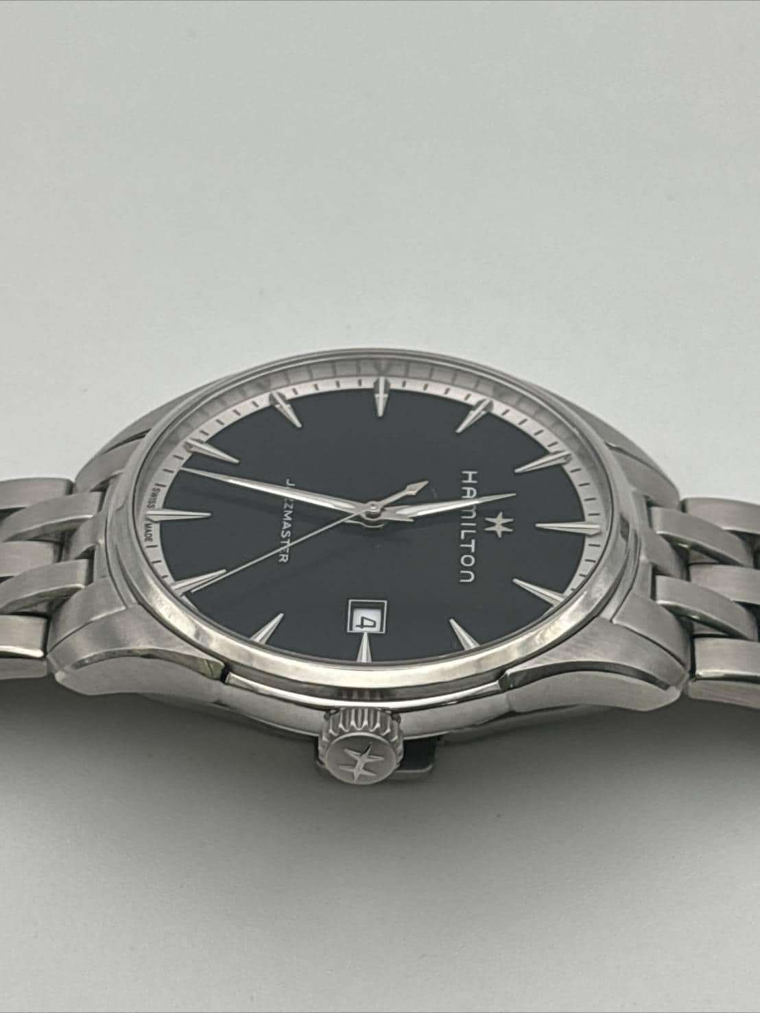 Hamilton Jazzmaster Quartz Man Watch Black Dial H324510 - Etsy