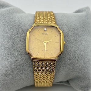 SEIKO クォーツ腕時計 ゴールド メッシュ Seiko gold plated - Etsy 日本