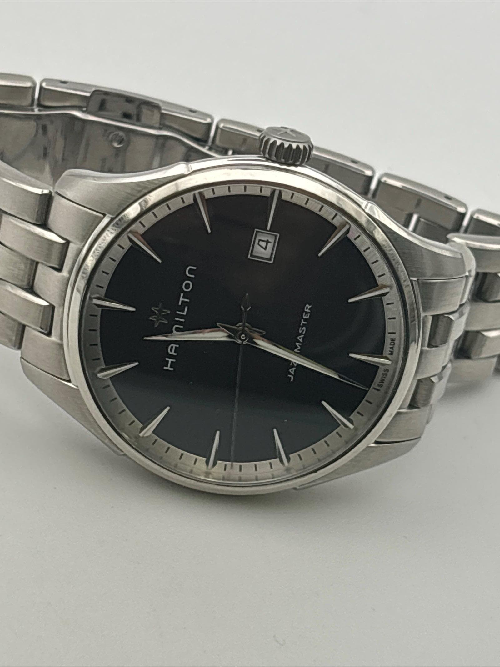 Hamilton Jazzmaster Quartz Man Watch Black Dial H324510 - Etsy