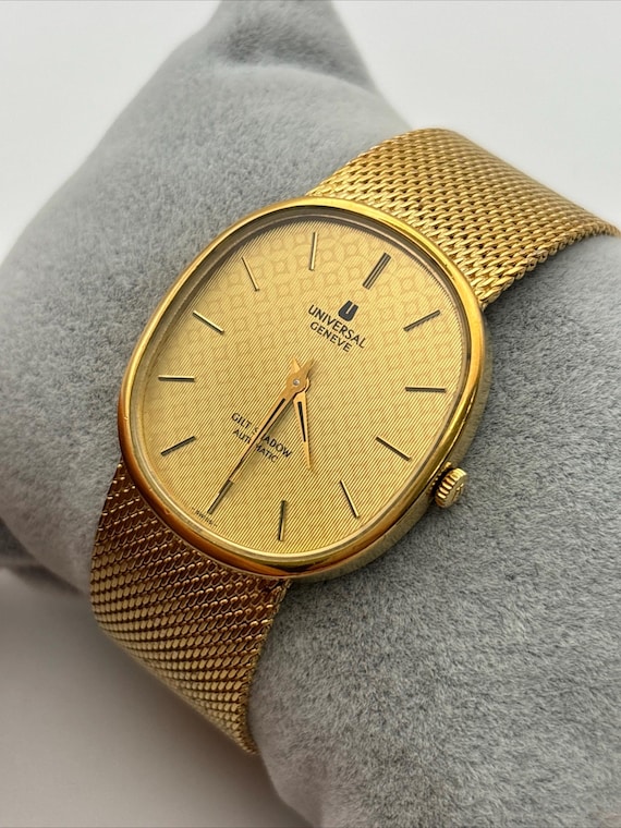 Universal Geneve Gilt Shadow Automatic Men Watch 25 Jewels 566049