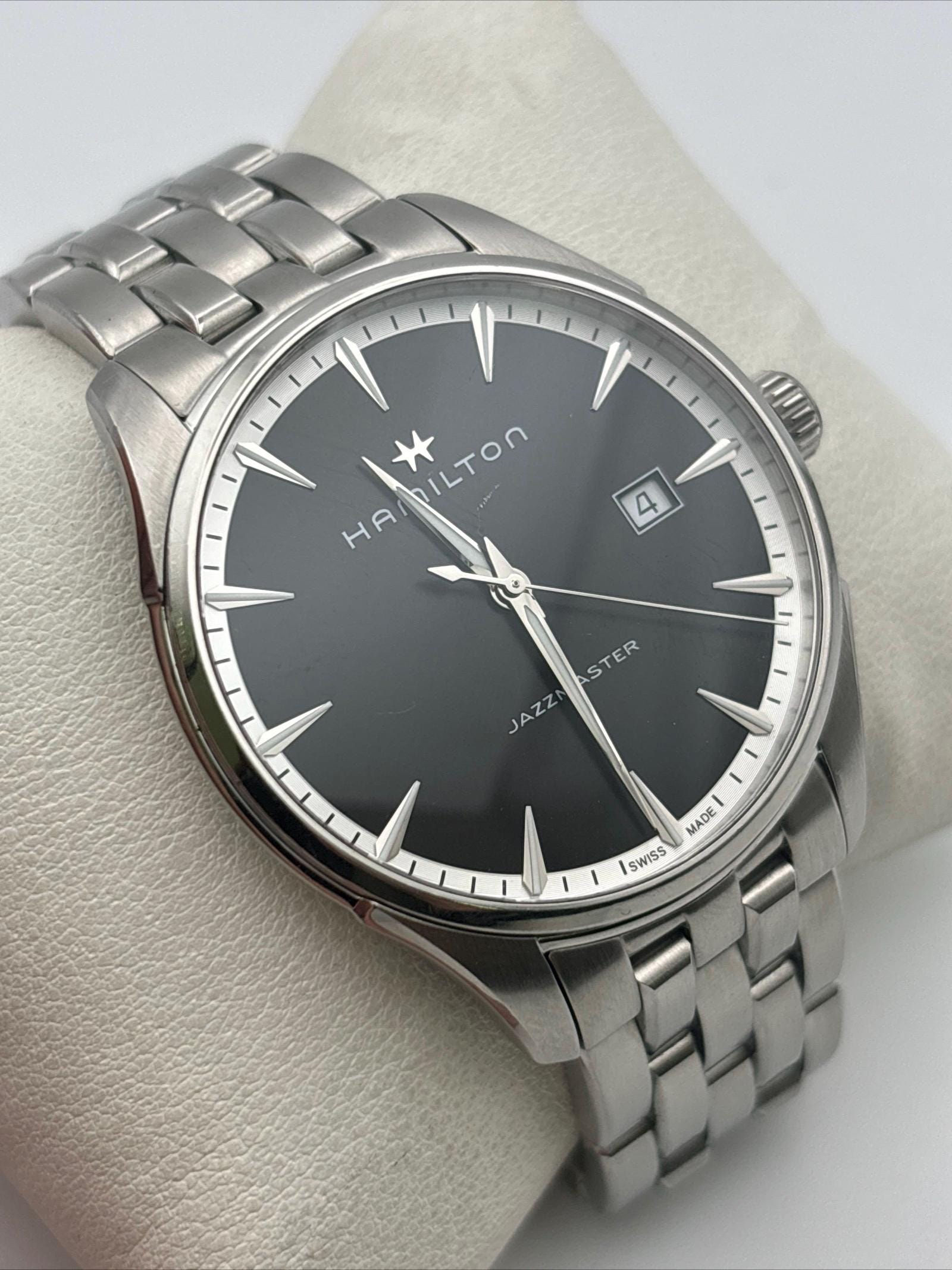 Hamilton ジャズマスター　クォーツ　H324510 おまけ付き Hamilton Jazzmaster Quartz Man Watch Black Dial H324510 - Etsy