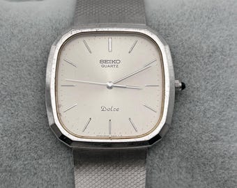 Vintage Seiko Dolce Quartz men's watch 6030-5200