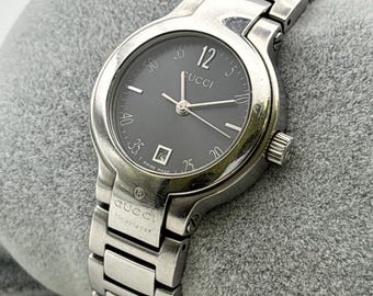 Gucci 8900L Quartz Women's Watch Stainless Steel Date Box Warranty