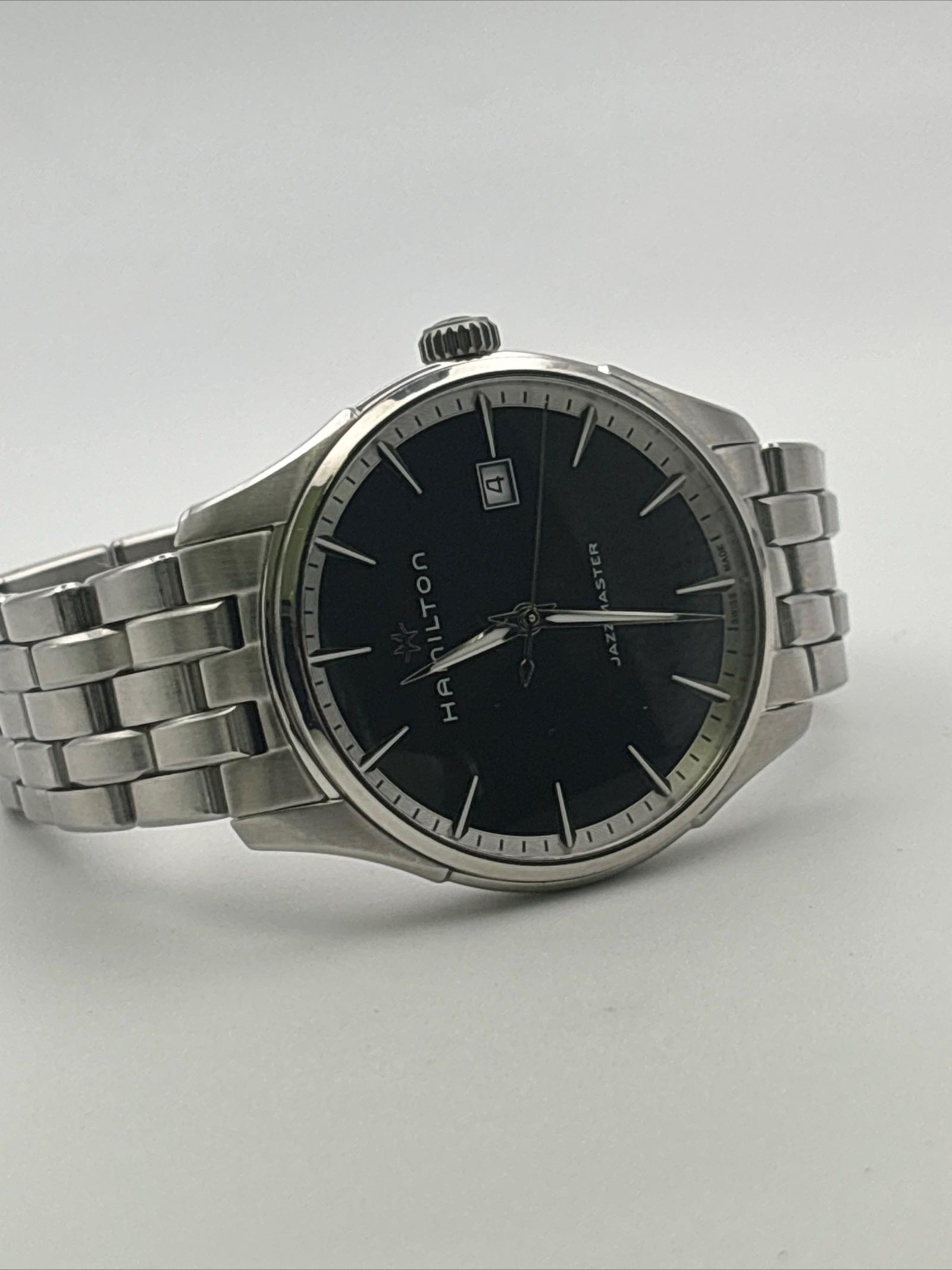Hamilton Jazzmaster Quartz Man Watch Black Dial H324510 - Etsy