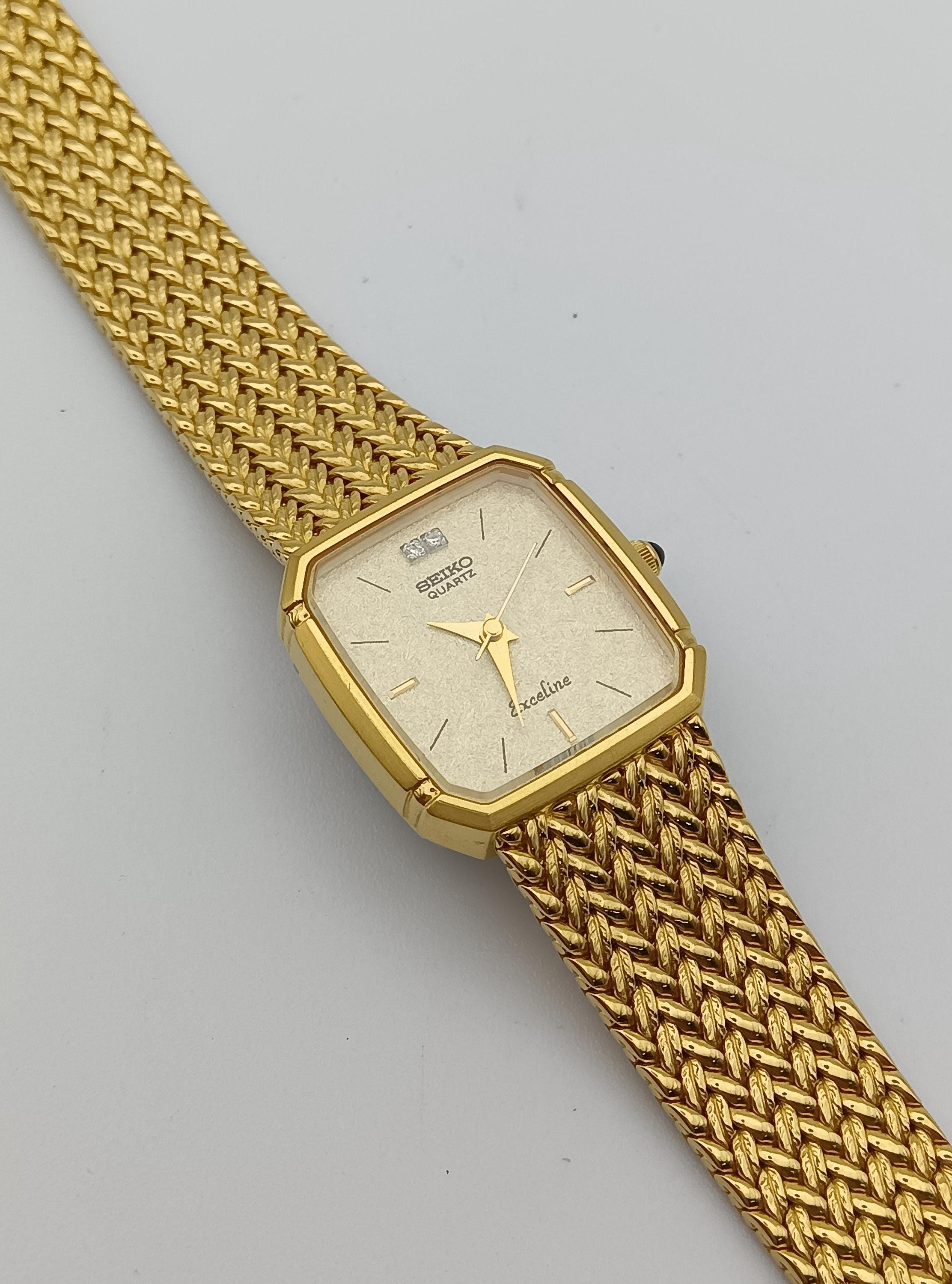 SEIKO Exceline クォーツ 時計 文字盤のテクスチャーが⭐️とても綺麗】SEIKO/セイコー