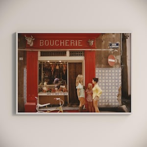 Plakat Slim Aarons Saint-tropez Boucherie, druk w stylu vintage 1