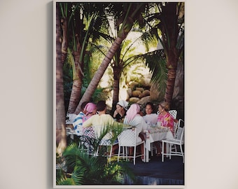 Slim Aarons Oberon'sLunch Print, Mid Century Modern Wall Art, Vintage Photography