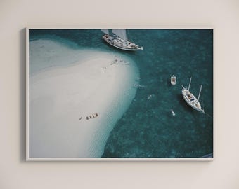 Slim Aarons Stocking Island Bahamas Print Poster, Vintage Photography Print