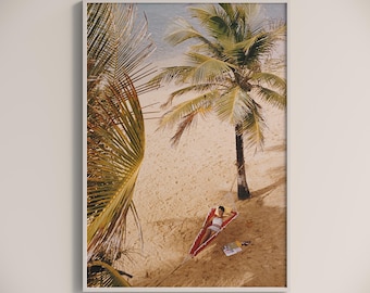 Slim Aarons Caribe Hilton Beach Print  Poster, Vintage Photography Print