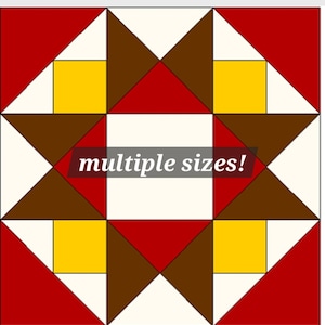 Barn Quilt Downloadable PDF Pattern & Instructions Morning Star