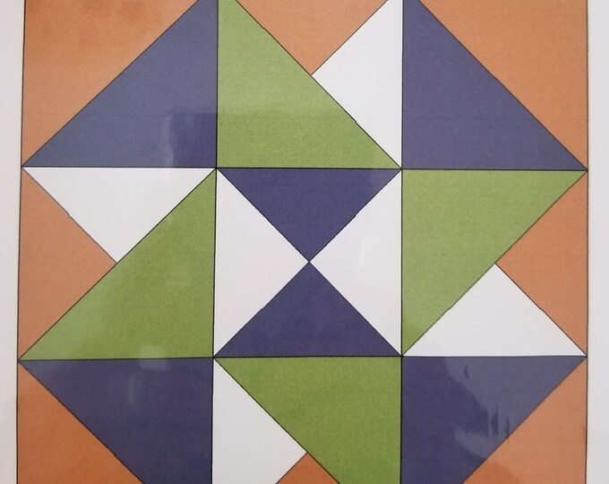 Downloadable PDF Pinwheel Maze Barn Quilt Pattern & Etsy