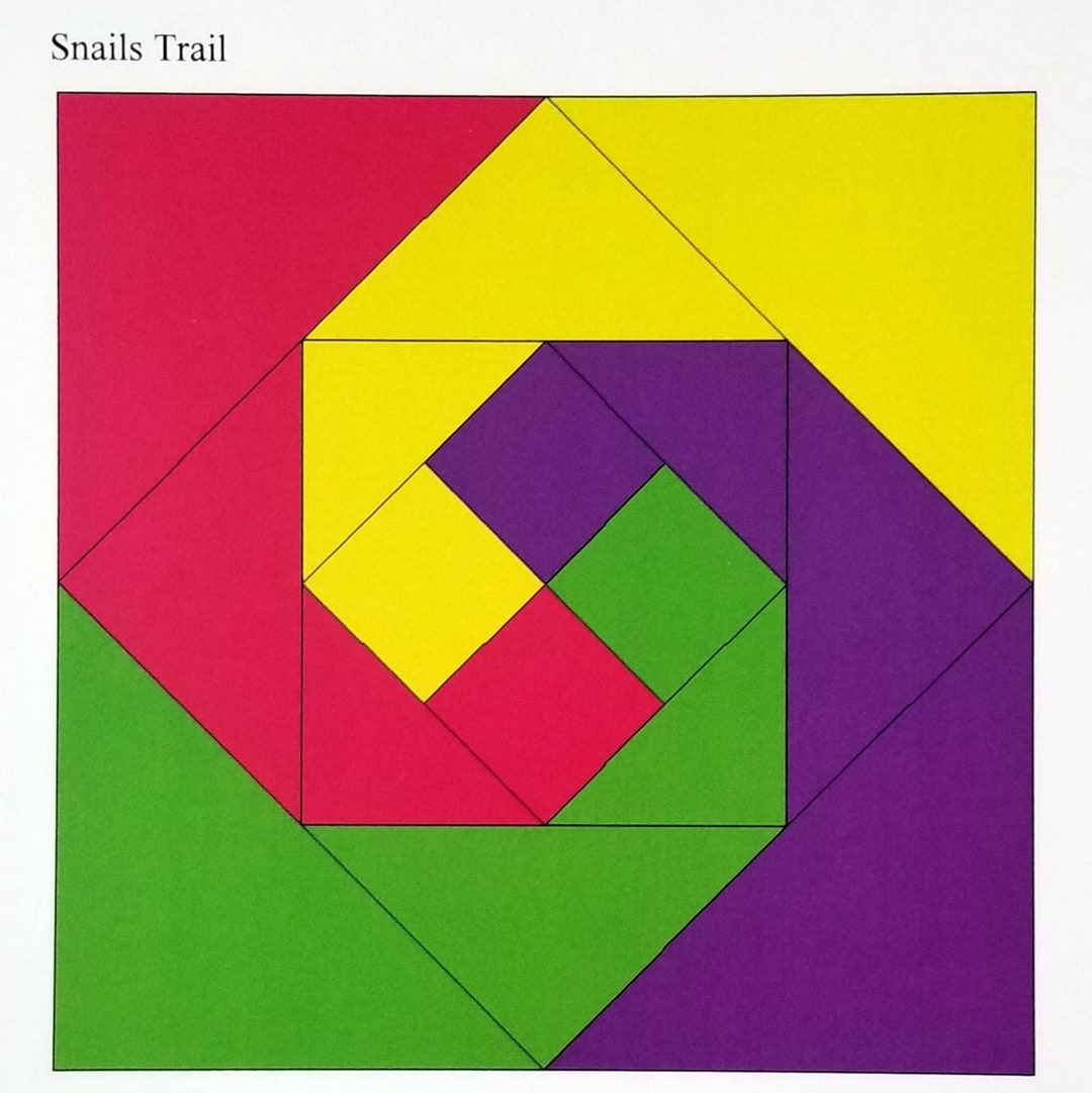 Snails Trail Pattern Barn Quilt Pattern & Instructions Snails Trail - Etsy