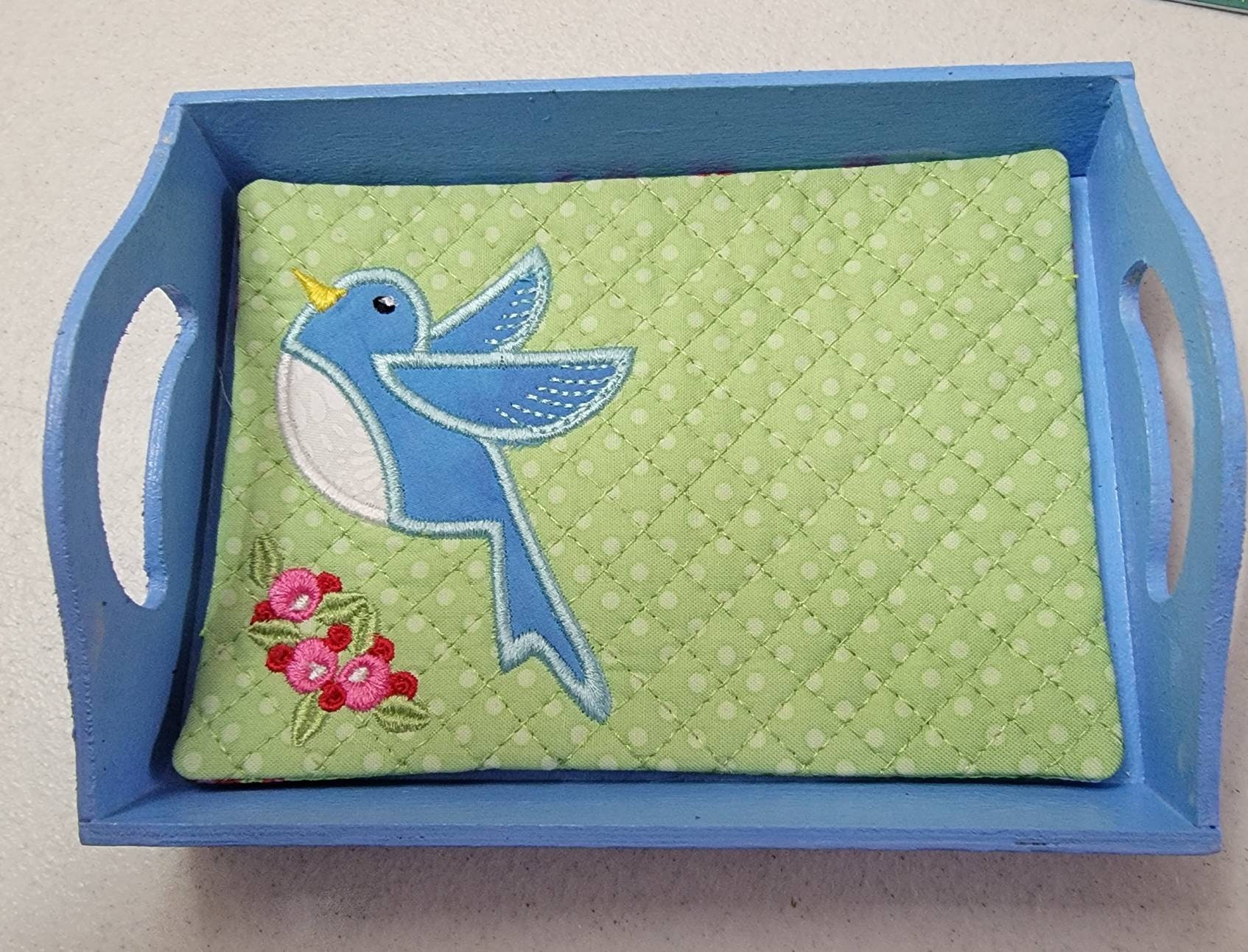 Bluebird of Happiness Mug Rug & Tray Etsy