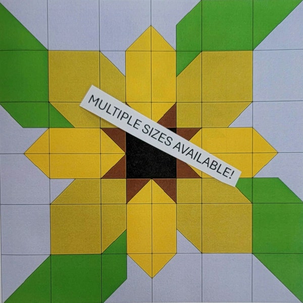 Sunflower Barn Quilt - Etsy