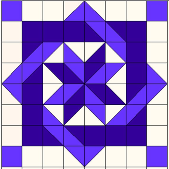 Downloadable PDF Pinwheel Maze Barn Quilt Pattern & Etsy