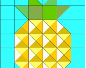 Downloadable PDF Pineapple Barn Quilt Pattern & Instructions