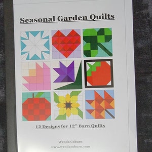 Barn Quilt Patterns & Instructions :Seasonal Barn Quilts book, Wenda Coburn