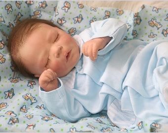 Lannie James ~ Reborn "Asleep Darren"~ 17.5 Inch Baby Boy Doll