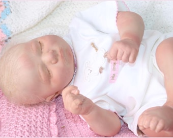 Hadley Wrenn ~Reborn "Asleep Ethan" ~20 1/2 Inch Baby Girl~ "His Little Lamb"
