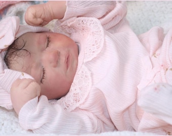 Blakely Rose ~ Reborn ~ Louis dormida ~ Muñeca bebé niña durmiendo ~ 45 cm