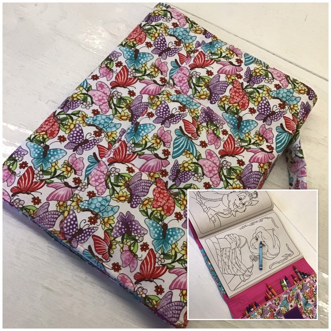 Childrens Coloring Book Tote Kids Travel Art Case Kids Art Etsy