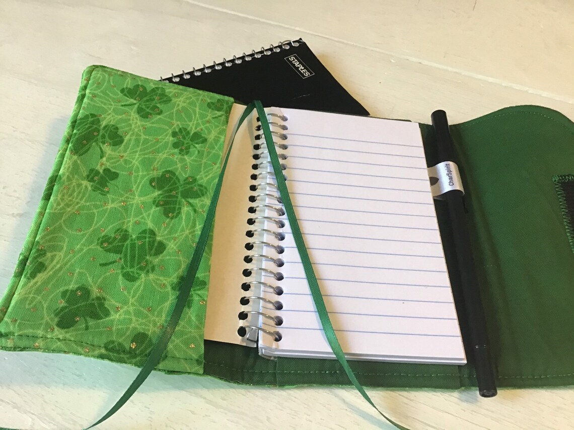 Memo book cover mini memo book cover pocket memo pad lucky Etsy