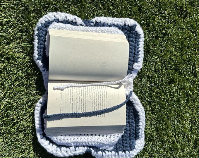 handmade crochet Butterfly book holder with bookmarks / book cover
