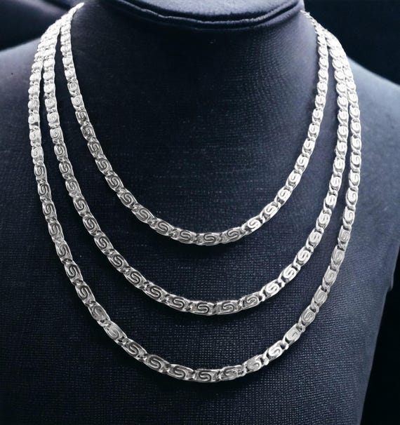 925 Silver S-curb Chain – Solid Silver Chain 4.2 Mm | Unisex