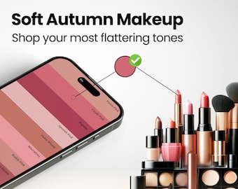 Soft Autumn Makeup Palette for Shopping with Tips Included | Color Analysis Palette