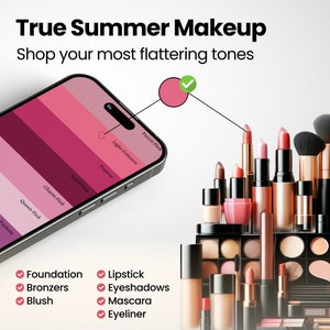 True Summer Makeup Palette for Shopping with Tips Included | Color Analysis Palette